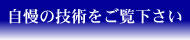 自慢の技術をご覧下さい